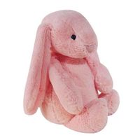 Jouet en peluche lapin - Peluche, ami animal doux pour tout-petits, garçons, filles et adultes - Rose, 11,8"