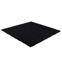 Dalle de sol sportif - Pure Black - 100x100 cm - 20 mm - Noir EPDM et SBR