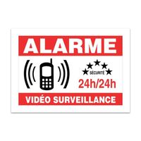 Planche de sticker vidéo surveillance