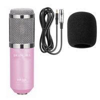 Microphone,Microphone à condensateur karaoké BM 800, pour KTV, radiodiffusion, outil d'enregistrement de chansons - PACKAGE 2 pink