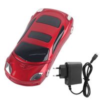 Téléphone de voiture Ferrari avec clavier numérique - EJ.LIFE - F15 - Double carte double veille - 0.3MP - Rouge