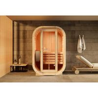 Sauna d'intérieur Elipso S FinnTherm 1.3x1m naturel 42mm