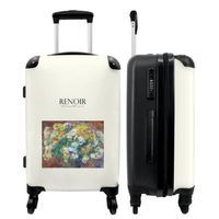 Grand Valise NoBoringSuitcases.com® - Bagage léger - 4 roues - 90 Litres - Valise de Voyage - Art - Vintage - Renoir - Fleurs - Vieu