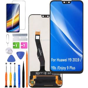 Écran Complet De Remplacement Pour Huawei Y9 2019 - Noir, Occasion Mais Fonctionnel