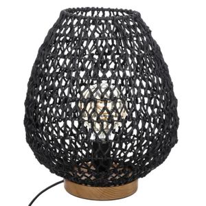 LAMPE A POSER Lampe Etel - ATMOSPHERA - Hauteur 36 cm - Couleur Noir