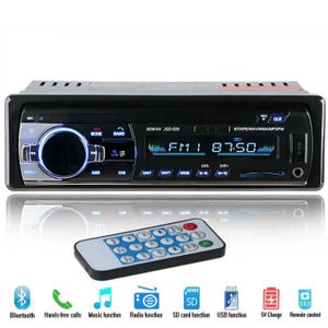 Lecteur de voiture Bluetooth Auto USB Radio SD - AUX-IN - FM stéréo MP3 1 Din E1