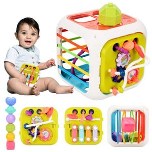 CUBE ÉVEIL Jouet Montessori pour Bébés - 7 in 1 Cubes de Motr