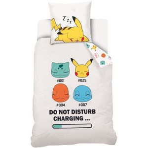 Character World Parure de lit réversible Pokemon Pikachu (90 x 190 cm) -  Comparer avec