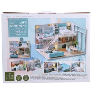 Maison miniature - kit - Loft miniature - Appartement - Maison de bricolage  - Loft cool