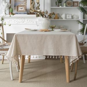 D&s home Nappe Anti-taches Ray 140X140 Cm Beige