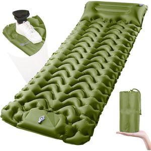 Matelas Gonflable GELSENWERK - Ultraléger, Compact, Avec Pompe à Pied Intégrée - Parfait Pour Rando Et Camping