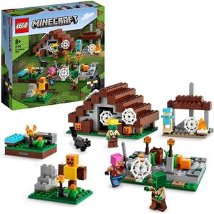ASSEMBLAGE CONSTRUCTION Lego 21190 Minecraft Le Village Abandonne, Jouet Construction, Aventure, Maison avec Figurine Zombie et Animaux, Cadeau, pour