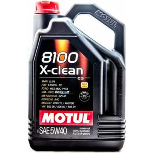 HUILE MOTEUR Bidon de 1L d'huile Motul 8100 X-clean 5W-40 ACEA 