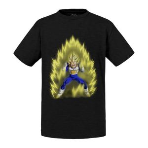 T-SHIRT T-shirt Enfant Noir Dragon Ball Super Vegeta Super