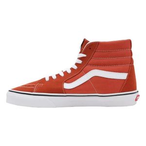 BASKET Tennis Basket Hautes Vans Sk8-Hi Orange/Blanc