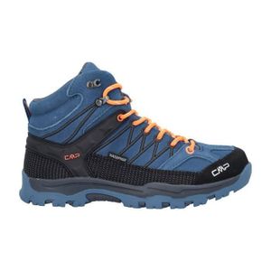 CHAUSSURES DE RANDONNÉE Chaussures de marche de randonnée mid enfant CMP Rigel Waterproof - dusty blue-flash orange - 38