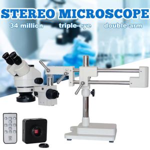 AmScope 3,5/ x 45/ x microscope trinoculaire Zoom st/ér/éo microscope T/ête