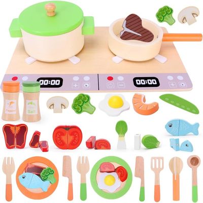Plateau Biscuits Et Gant De Four En Bois New Classic Toys - Jeu D'Imitation Pour Enfants 3 Ans Et Plus