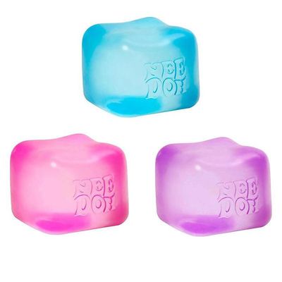 Lot De 5 Balles Anti-Stress Cubes Squishy – Glagons Sensoriels – Fidget Toys Pour Enfants Et Adultes – Réduction D’anxiété – Couleurs Assorties