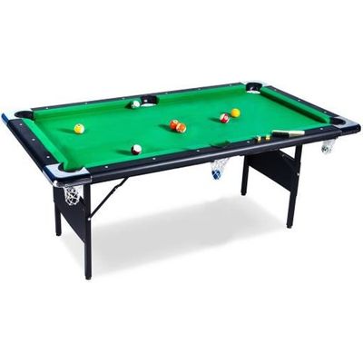 Billard Pliable Sport One Night - Table 122x61 Cm - Avec 2 Queues, Boules, Triangle, Brosse - Gain De Place, Idéal Pour Soirées