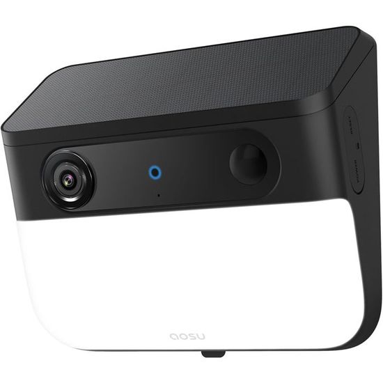 AOSU Caméra Solaire 3K 5MP Extérieur Sans Fil – 2 Pièces, PTZ 360°, Suivi Auto, Couleur De Nuit, WiFi