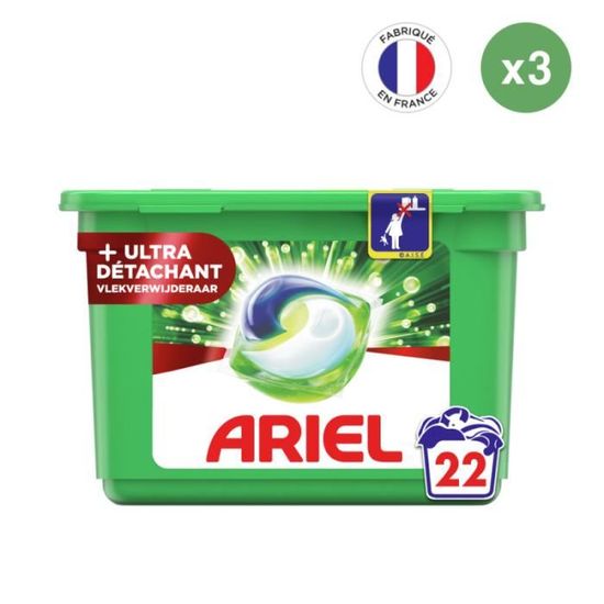 3x22 Pods Ultra, Lessive En Capsules Ariel Cdiscount Electroménager