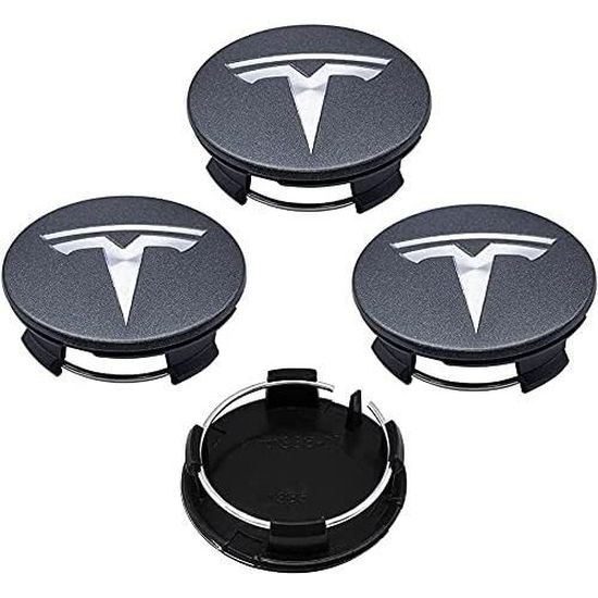 Cache-moyeux Centre Pour Tesla Model 3, Y, S, X - Diamètre 56 Mm, En Métal Et Alliage - Autocollants Ou Badges De Remplacement - 5
