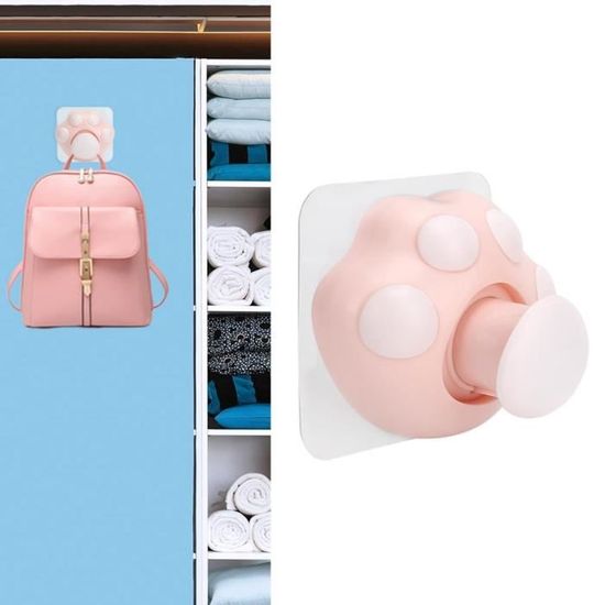 Lot De 2 Breloques/porte-clés En Forme De Patte De Chat En Cuir PU - Design Mignon - Cadeau Pour Amoureux Des Chats (Fête Des Mères, Noël)