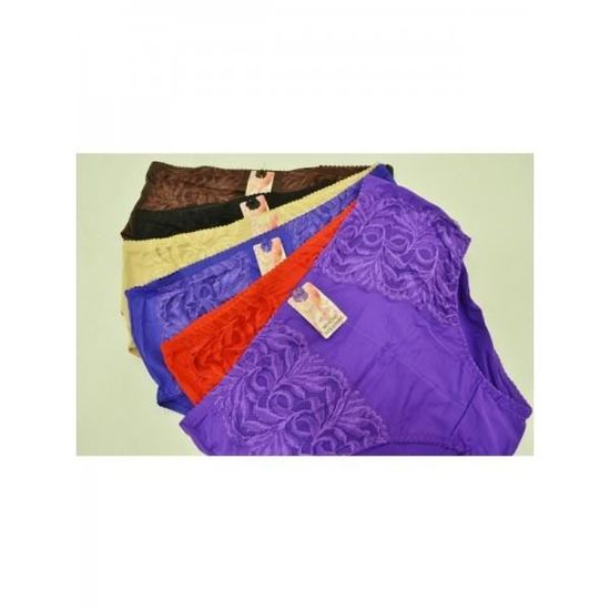 Slip Dentelle Rosa Juno – Couleur Marron – Taille XXXL (équivalent XXL Petit) – Sous-vêtement Femme En Polyamide