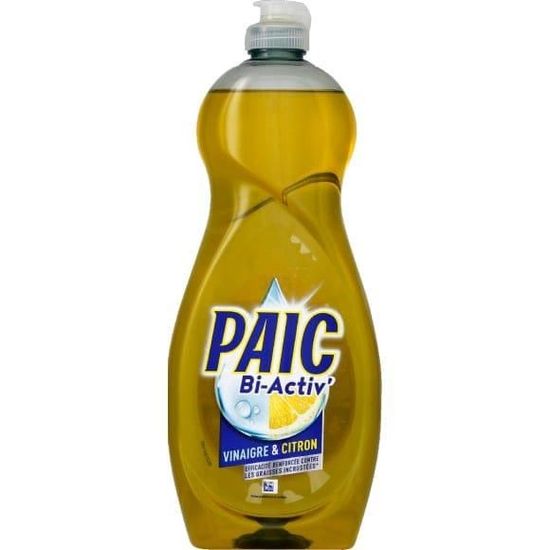 Paic Bi-Activ' Liquide Vaisselle Vinaigre & Citron 750ml