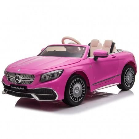 Mercedes Maybach S650 Rose - Voiture électrique pour enfant avec batterie 12v et télécommande