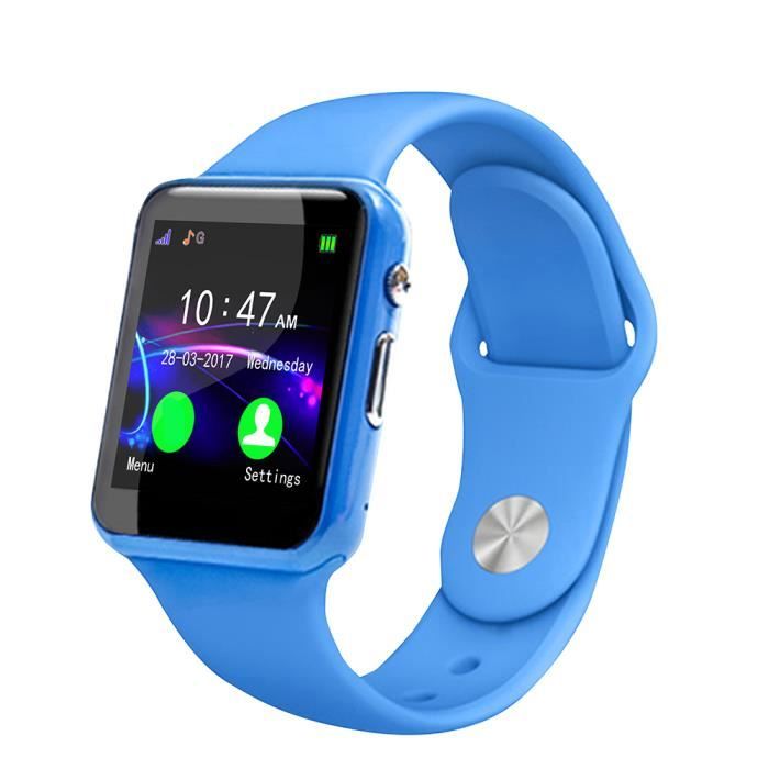 Xuyan Montre de suivi d'activité de montre-bracelet Smart-Watch Anti-Lost pour enfants (Bleu)
