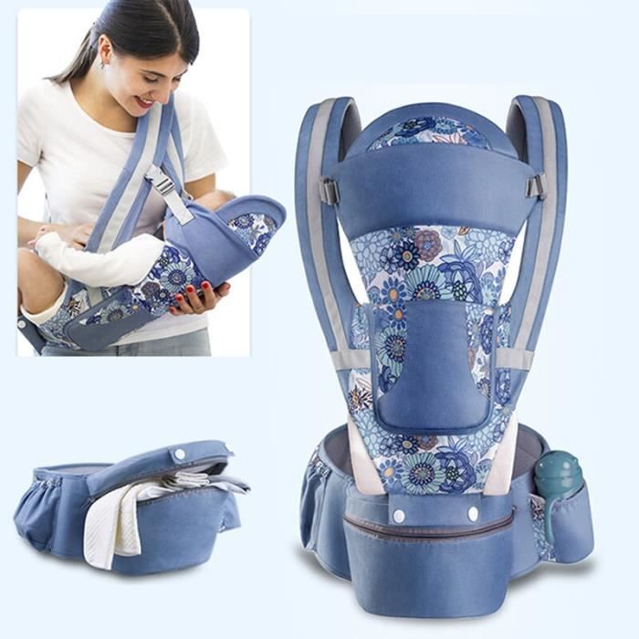 0-48M Portabebe porte-bébé ergonomique bleu porte-bébé infantile bébé porte-bébé pour nouveau-nés