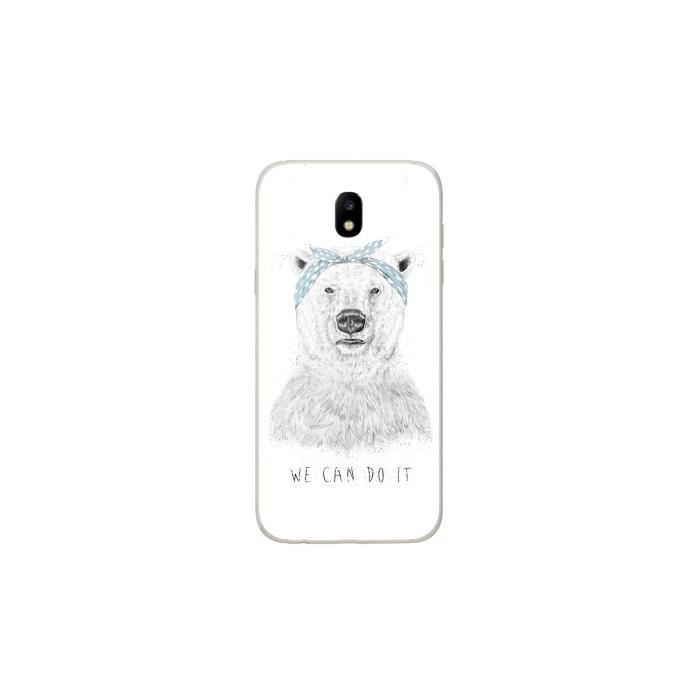 Coque Housse Samsung Galaxy J3 2017 en silicone gel protection arrière- BS We can do it