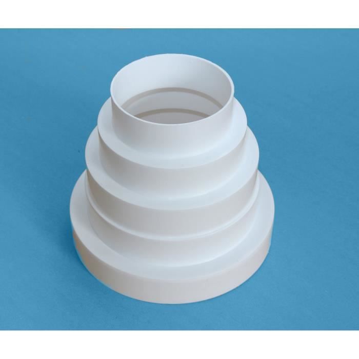 Adaptateur de hotte de réduction 80100120125150 tuyau de 150 mm