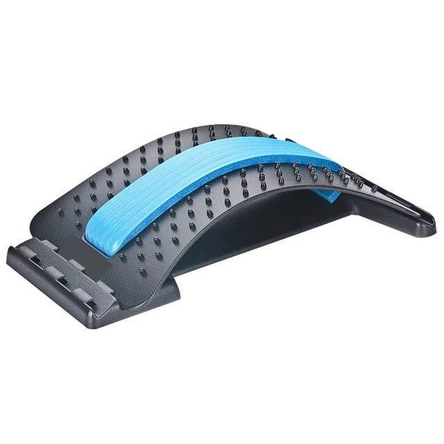 1pc dos extensible équipement masseur magique civière Fitness soutien lombaire Relaxation colonne ver - Modèle: Bleu - HSJSZHA06137