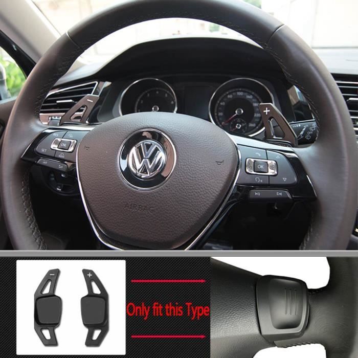 Palette de changement de vitesse pour Volkswagen Golf 7 Alltrack MK7 Passat B8 VW Tiguan Jetta MK6, Extension de vo Black -QUKJ168