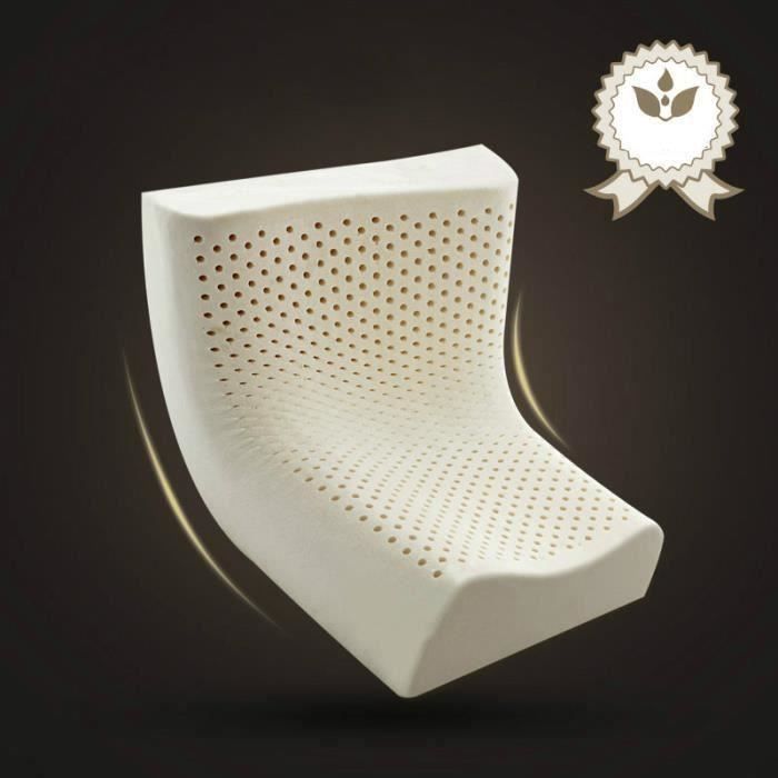 Lit latex oreiller orthopédique cervicale sommeil literie onde courbe oreillers cou Head soins oreiller en mousse à mémoire de for