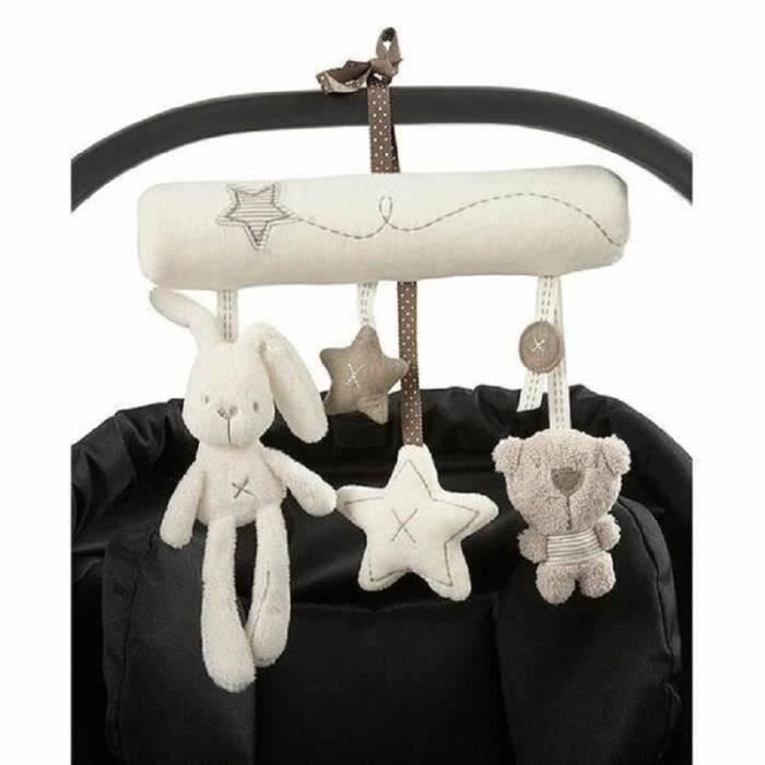 Jouet Enfant Bébé Nouveau Berceau Jouet Suspendu Hochet Peluche Peluche Lapin Musical Mobile Produits Pour Bébé S027B4
