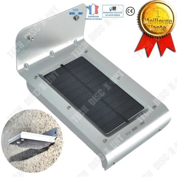 TD lampe solaire LED extérieur étanche jardin automatique puissance éclairage lumineux énergie alimentation économie induction camp