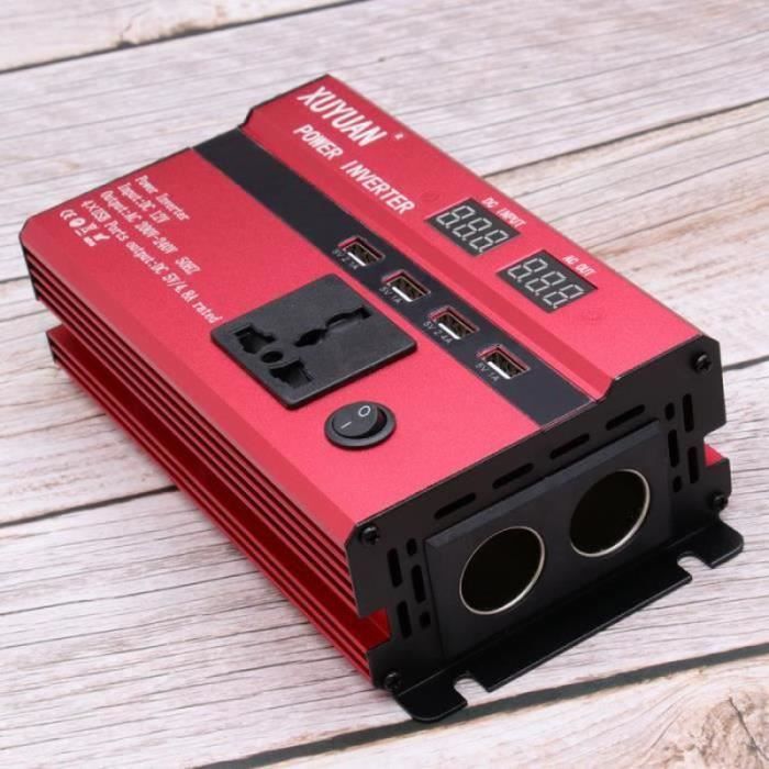 Alimentation de voiture de convertisseur de puissance 600W puissante 12V à 220V à CA avec affichage à LED OUTIL DE DIAGNOSTIC