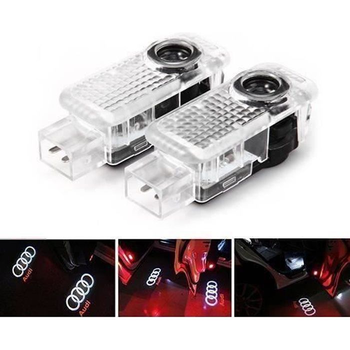TH XY 2x éclairage de lumière de la porte LED pour la lumière porte de voiture Audi logo de projection a094 - XYPHT1210A2580