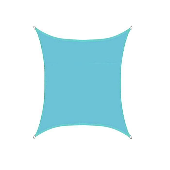 5M x 4M Voile Ombrage Rectangulaire Toile Parasol Imperméable Bleu