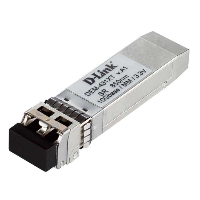 D-Link DEM-431XT, 10000 Mbit-s, SFP+, LC, IEEE 802.3ae, Fibre optique, 50-125, 62.5-125