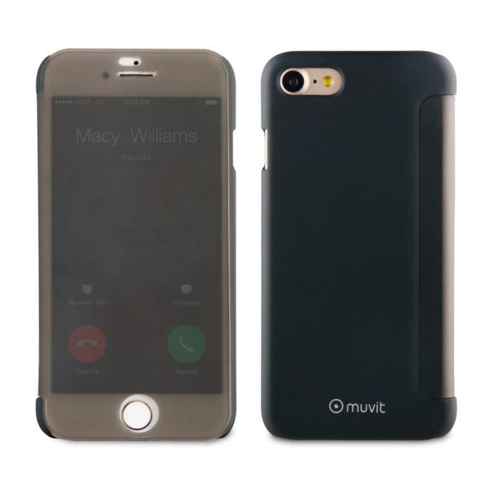 MUVIT Folio Touch Noir: Apple iPhone 6 / 6S / 7 / 8
