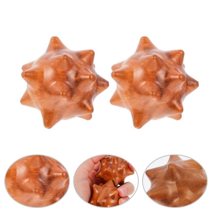 2pcs main fitness boules de massage de doigt balles d'entraînement pour les aînés rouleau de massage fitness - musculation