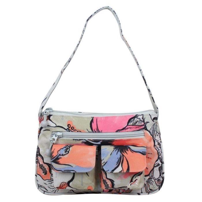 Sac épaule Roxy gris imprimé QMWBA431 Give Me More (Gris)
