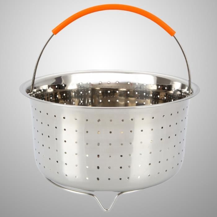 21.5X12.5CM En Acier Inoxydable Cuiseur À Riz Panier Vapeur Autocuiseur Anti-brûlure De Nettoyage AUTOCUISEUR - COCOTTE MINUTE