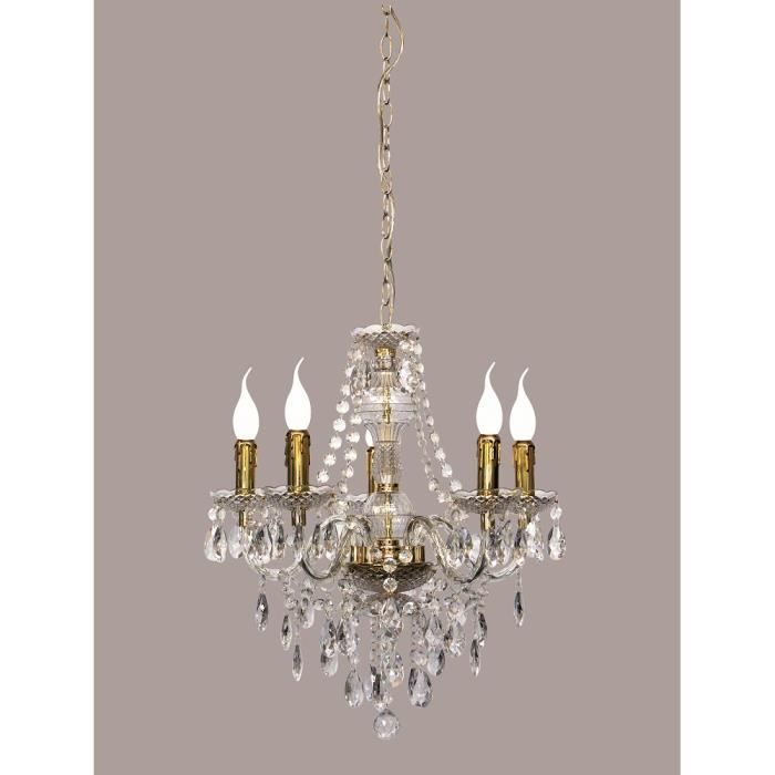 Lustre baroque 5 Lampes