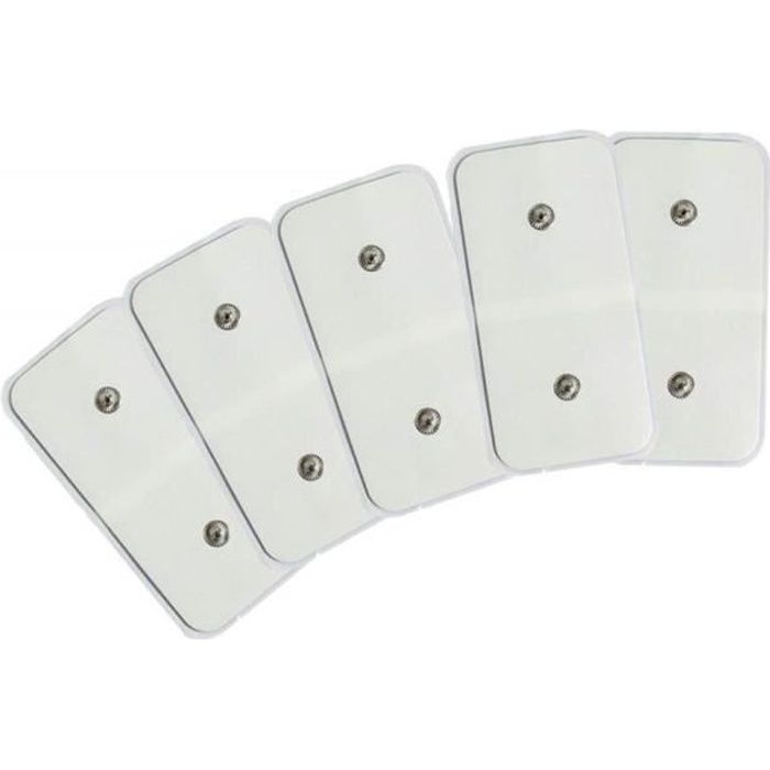 Total ABS Lot de 5 électrodes autoadhésives de Rechange universelles pour Ceinture d'électrostimulation